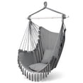 thumbnail image 5 of BAYUELSWU Hammock Chair Swing with 2 Cushions, Hanging Rope Rope Swing with Tassel Perfect for Indoor/Outdoor (Gray), 5 of 6