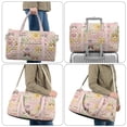 thumbnail image 6 of Garronmavis Cute Cat Print Large Quilted Duffle Bag for Women, Lightweight Weekender Travel Overnight Gym Dance Carry On Tote Bag with Luggage Sleeve, 6 of 7