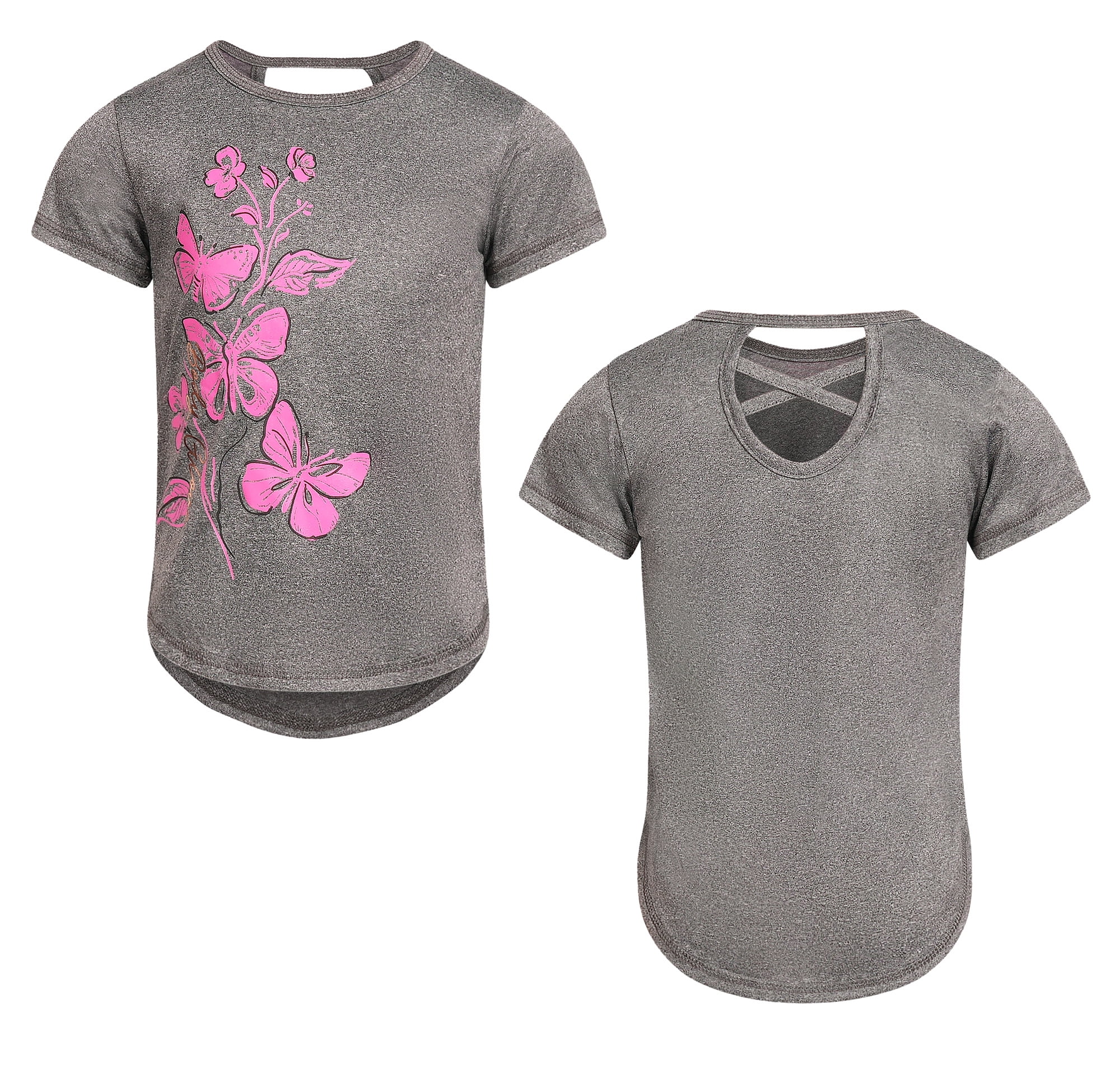 Body Glove Clothes Girls’ 4-Piece Active Outfit Set – Includes 2 Graphic Tees, Jogger Pants & Shorts, Comfortable Everyday Clothing for Toddler to Big Girls Sizes (2T-12)