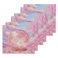 thumbnail image 3 of BZSMCE Towel Cotton Face Towel Soft Hand Towels Fashion Pink Sky Glass Globe Pattern, 3 of 9