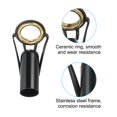 thumbnail image 4 of Uxcell Fishing Rod Tips Repair Kit 10mm/8.5mm Tube Dia, 6 Pcs Stainless Steel Ring Guide for Fishing, Black and Gold, 4 of 5