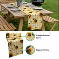 thumbnail image 5 of Yellow Sunflower Table Runner - 36 Inch Long, Kitchen Dining Table Runner Dresser Scarves, Vintage Country Bee Plaid Ginger Check Farmhouse Decor for Coffee Tables Wedding Party Banquet, 5 of 8