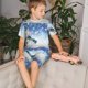 thumbnail image 4 of Balery Christmas Snowman In The Snow Conjunto de Pijama Infantil de Manga Corta con Estampado – Ropa de Dormir de Algodón Suave-4X-Large, 4 of 6