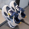 thumbnail image 6 of NOLDARES Boys Girls Shoes Sneakers Slip on Athletic Tennis Walking Shoes Lightweight Kids Shoes Grey Big Kid(Blue,2), 6 of 9
