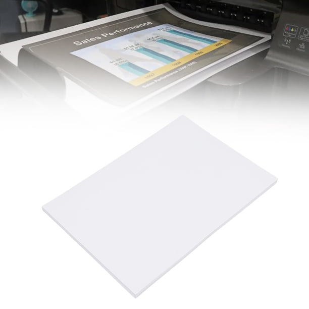 Papel 100 Piezas De Papel Adhesivo A48.3x11.7in Impresora De Inyección De Tinta Etiquetas Autoadhesivas Adhesivas Blancas Imprimibles Para Manualidades