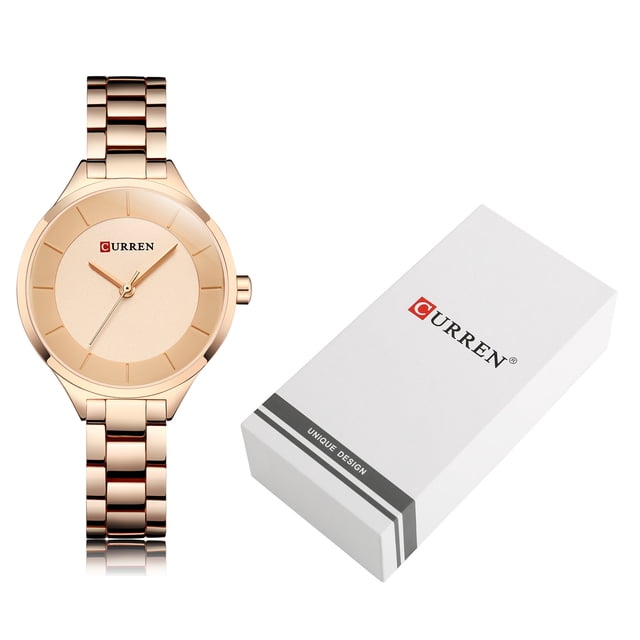 9015 Reloj de cuarzo para mujer Reloj de vestir de moda para mujer Reloj de pulsera elegante im CURREN De pulsera