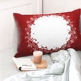 thumbnail image 4 of Pofeuu Winter Christmas Snowflake Print Polyester Microfiber Plush Pillowcases, Super Soft and Cozy Pillow Case Covers with Envelop Closure（Pillow core not included）-20"x30", 4 of 6