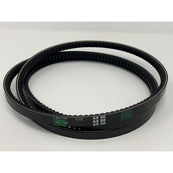 AX80 Classic Cogged V-Belt 1/2 x 82in Outside Circumference