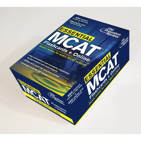 Essential MCAT: Flashcards + Online : Quick Review for Every MCAT