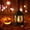 A, variant on Anhility Halloween Mini Lanterns LED Small Lanterns Decorative Halloween Hanging Lantern Decorative Candle Lanterns Farmhouse Decor for Weddings Western Camping Party Decorations, 4.13x2.16x2.16in
