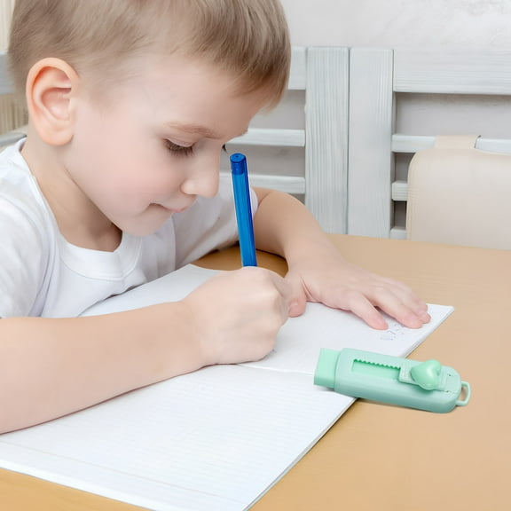 GOOHOCHY 5pcs Pencil Erasers Retractable Erasers Correction Erasers Students Stationery Sliding Erasers with Covers Student Supplies