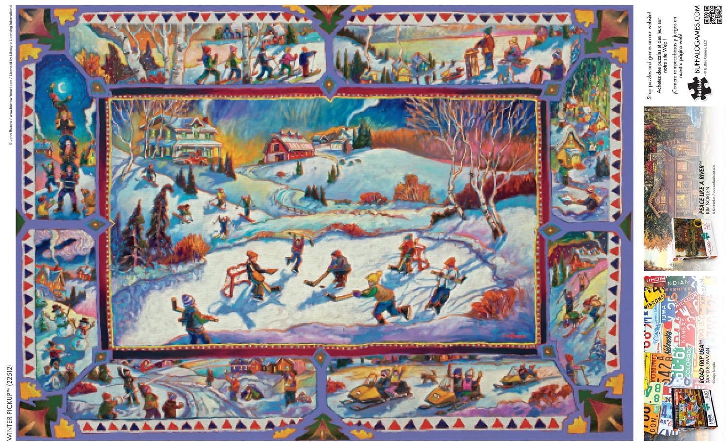 Buffalo Games 300-Piece Large Pieces Winter Pickup Interlocking Jigsaw Puzzle