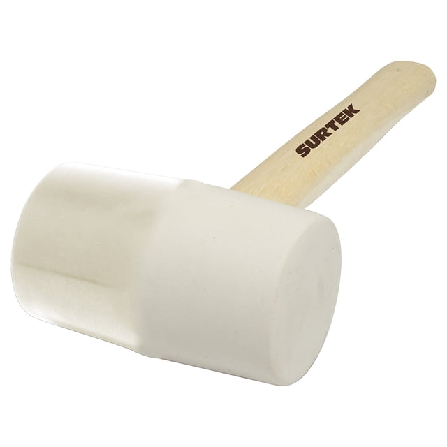 Mazo de Hule SURTEK 8oz Cabeza Blanca Tipo Barril