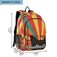 thumbnail image 2 of FORMRS Unisex School Backpack 17" Student Travel Bag with Laptop Compartment, Black Cat, 2 of 7