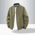 thumbnail image 6 of Agkizg Men's Fall Winter Jackets, Solid Lightweight Zip Up Jacket Long Sleeve Casual Outerwear with Zipper Side Pockets, 6 of 6