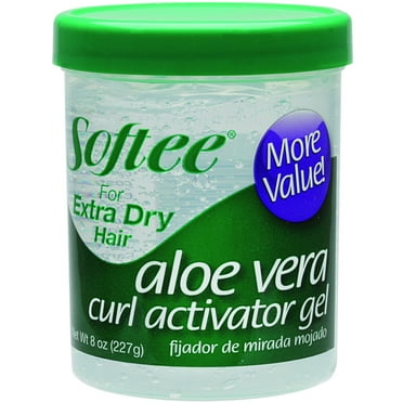 Softee Aloevera Curl Activator Gel for Extra Dry Hair, 8 Oz, 3 Pack