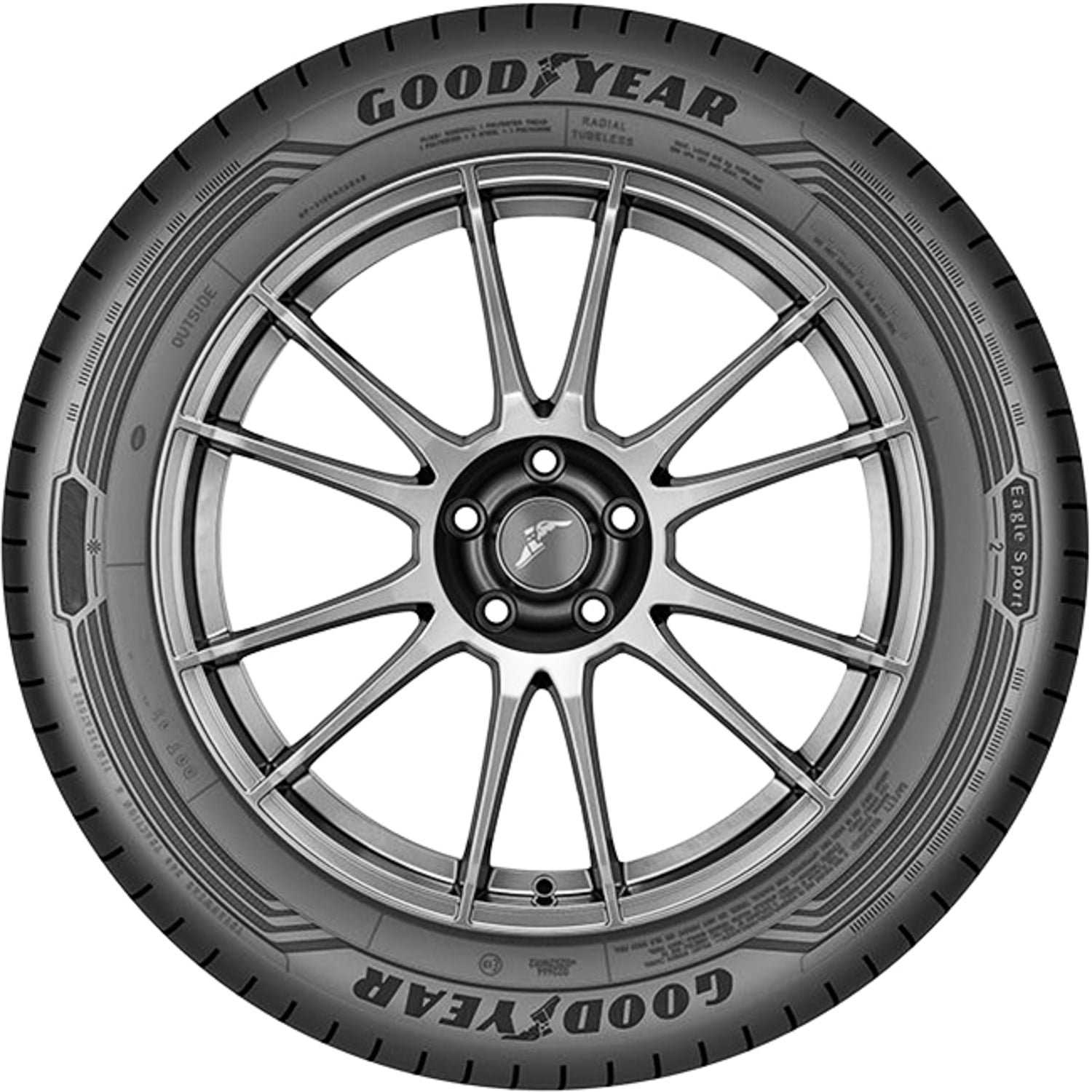 Goodyear Eagle Sport 2 Performance Tire 205/55R16 91V for Summer
