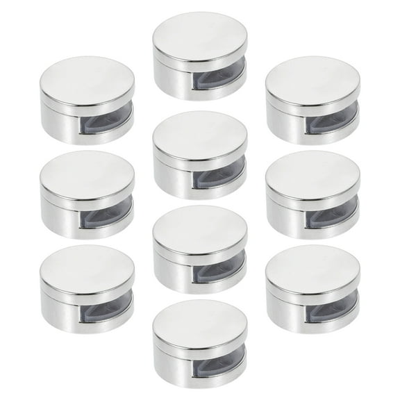 HEALEEP Heavy Duty Mirror Clips for Wall Glass Made of Zinc Alloy Silver Color 10 Pieces 3.54 Inches