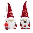 thumbnail image 4 of Navidad sin rostro larga barba romántica adorables adorables muñecas Navidad ornamento mesa centro decoración de oficina aniversario flor 2 piezas Kearding HA010011-01, 4 of 6