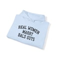 thumbnail image 4 of Bald Headed Guy Men Wife Husband Wedding Hoodie, Gifts, Hooded Sweatshirt, 4 of 4