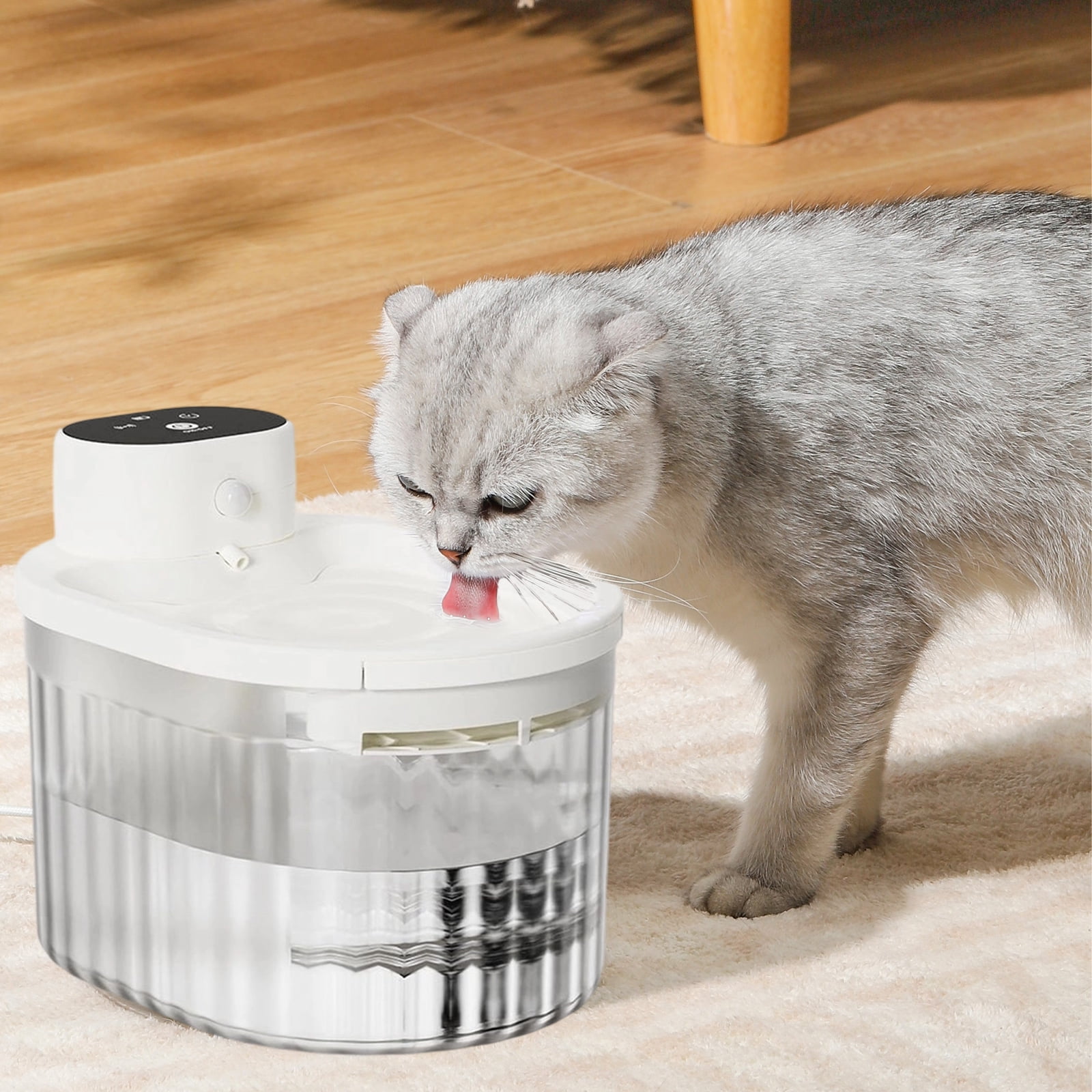 Automatic Pet Water Fountain Drinking Dispenser with Circulating for and Small Dogs Multiple