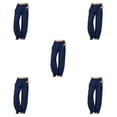 thumbnail image 2 of Guardurnaity Pantalones de pierna ancha para mujer Pantalones casuales de corte holgado para el tiempo libre Pantalones casuales de algodón para Type2 NO2, 2 of 6