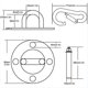 thumbnail image 4 of Gancho de techo de acero inoxidable, carga hasta 400 kg, perfecto para montaje en el techo de sacos de boxeo o asientos colgantes, 4 of 5