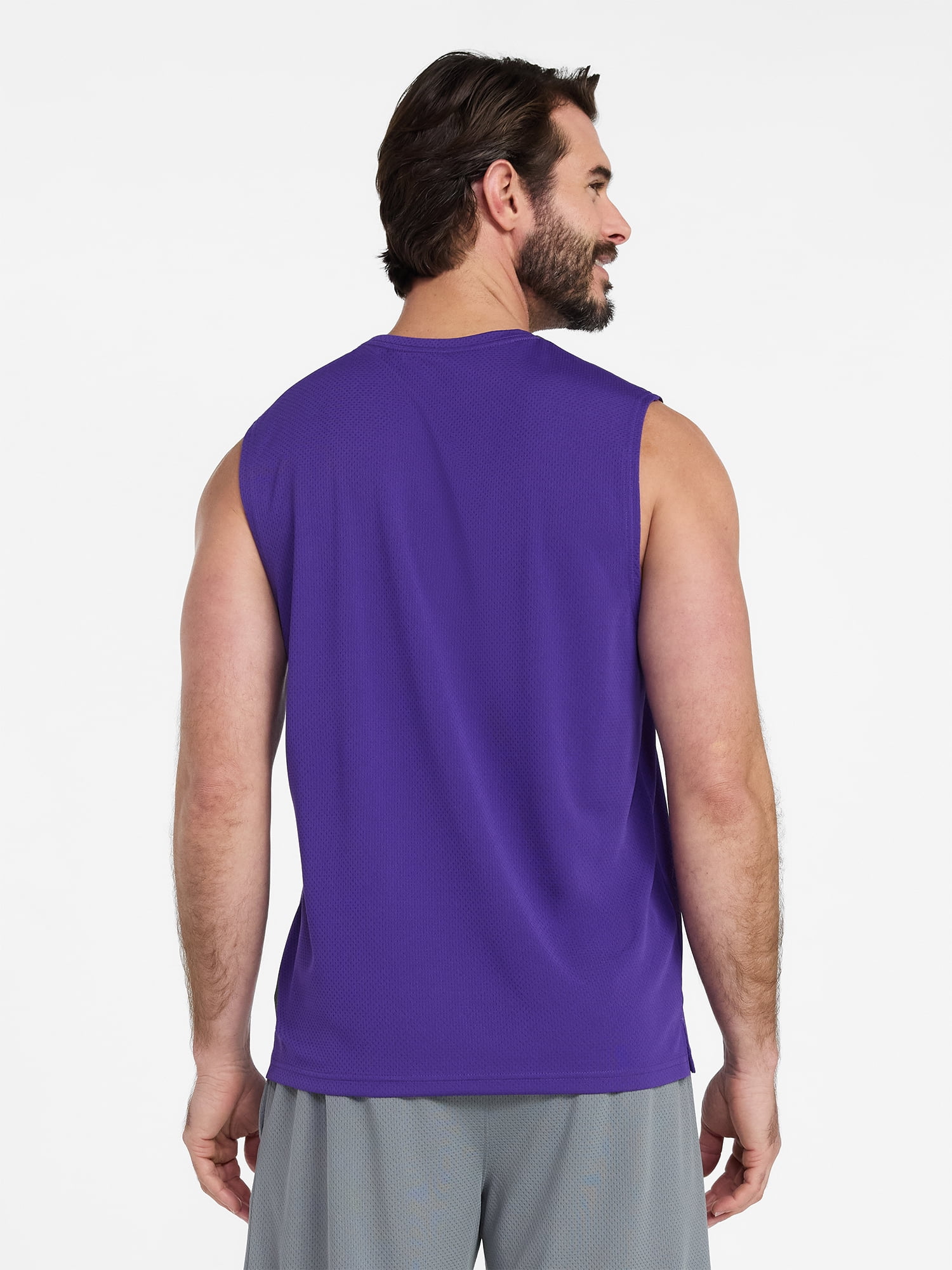 Athletic Works Men’s Sleeveless Mesh Muscle Tee, Sizes XS-5XL