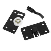 1 Set Sliding Door Pulley Closet Door Wheels Furniture Door Hardware for Cabinet Wardrobe Black