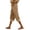 Khaki&21M0518, variant on Women Capri Pants Drawstring Wide Leg Linen Pants for Women Palazzo Flowy Summer Outdoor Going Out Lounge Trouser Pants Women with Pockets Khaki M