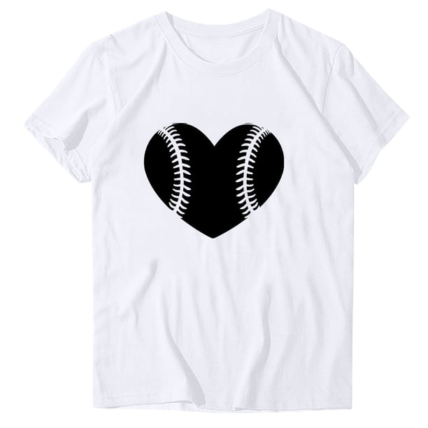 Blusas de Manga Corta para las Mujeres Divertido Impreso Cuello Redondo Tee, Vintage Humor Gráfico Blusas de Primavera para las Mujeres