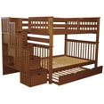 thumbnail image 3 of Bedz King Stairway Bunk Beds Full over Full with 4 Drawers in the Steps and a Twin Trundle Espresso, 3 of 6
