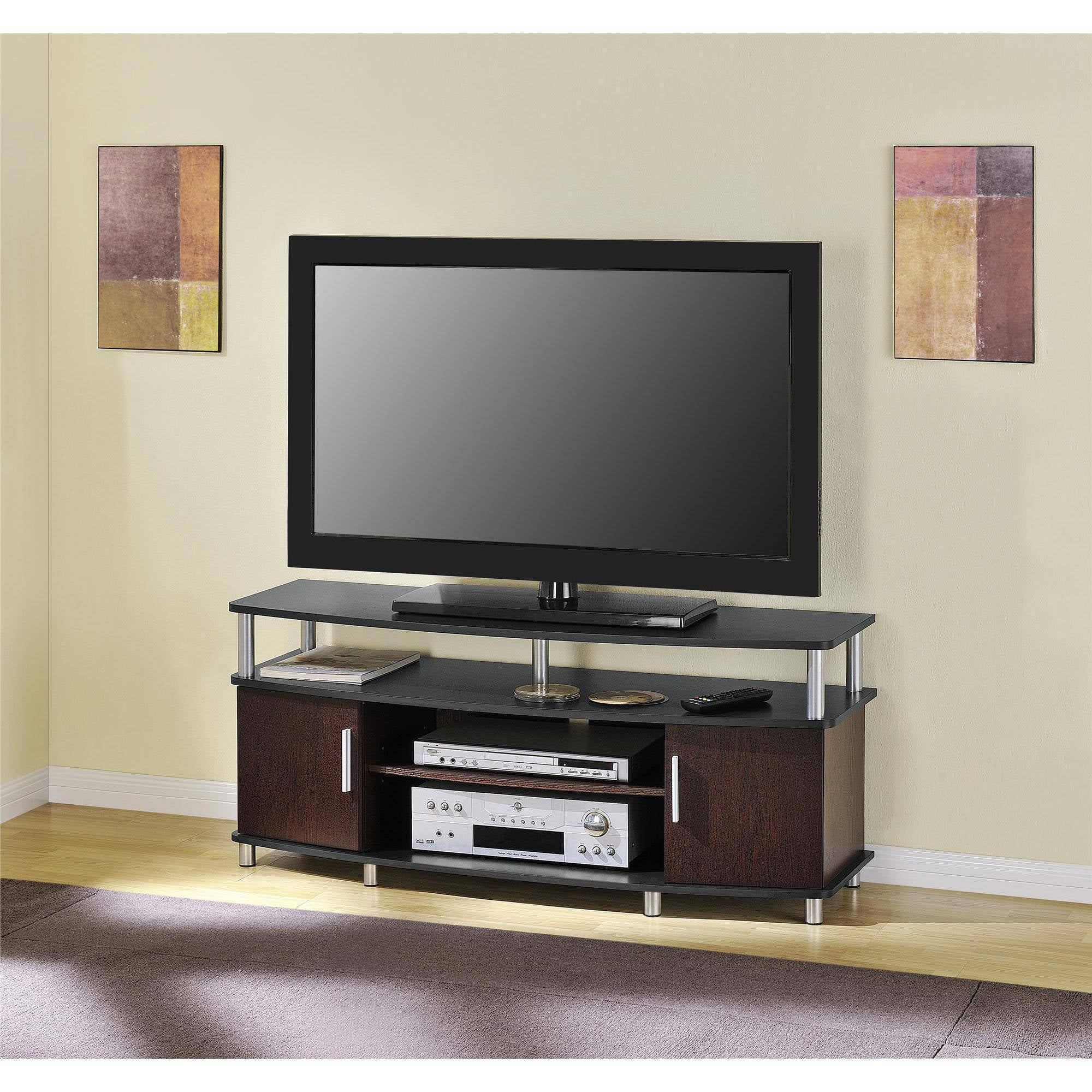 Carson Tv Stand For Tvs Up To 50 Multiple Finishes Walmart