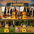 thumbnail image 6 of 2Packs 3ft Collapsible Lighted Jack-O-Lantern Halloween Decor 176 LED Pop-Up Pumpkin Lamp Wizard Hat Cape Metal Frame For Indoor Outdoor Yard Decor, 6 of 13