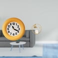 thumbnail image 2 of Reloj de pared silencioso y contemporáneo con escultura de bola de cristal y figura de metal, ideal para cocina, comedor, dormitorio, sala de estar u, 2 of 8