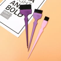 Toddmomy 2 Sets Hair Tint Brush For Diy Hairstyle Small Brush Hair Color Purple Plastic