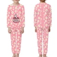 thumbnail image 5 of DISNIMO Dog Flower Kids Pjs Set Long Sleeve Pj Top and Pants Set Cute Sleepwear 7-8T 2 Piece Girls Pajamas Set Kids & Boys Pajama Big Boys Girls Nightwear Set Night wear, 5 of 7