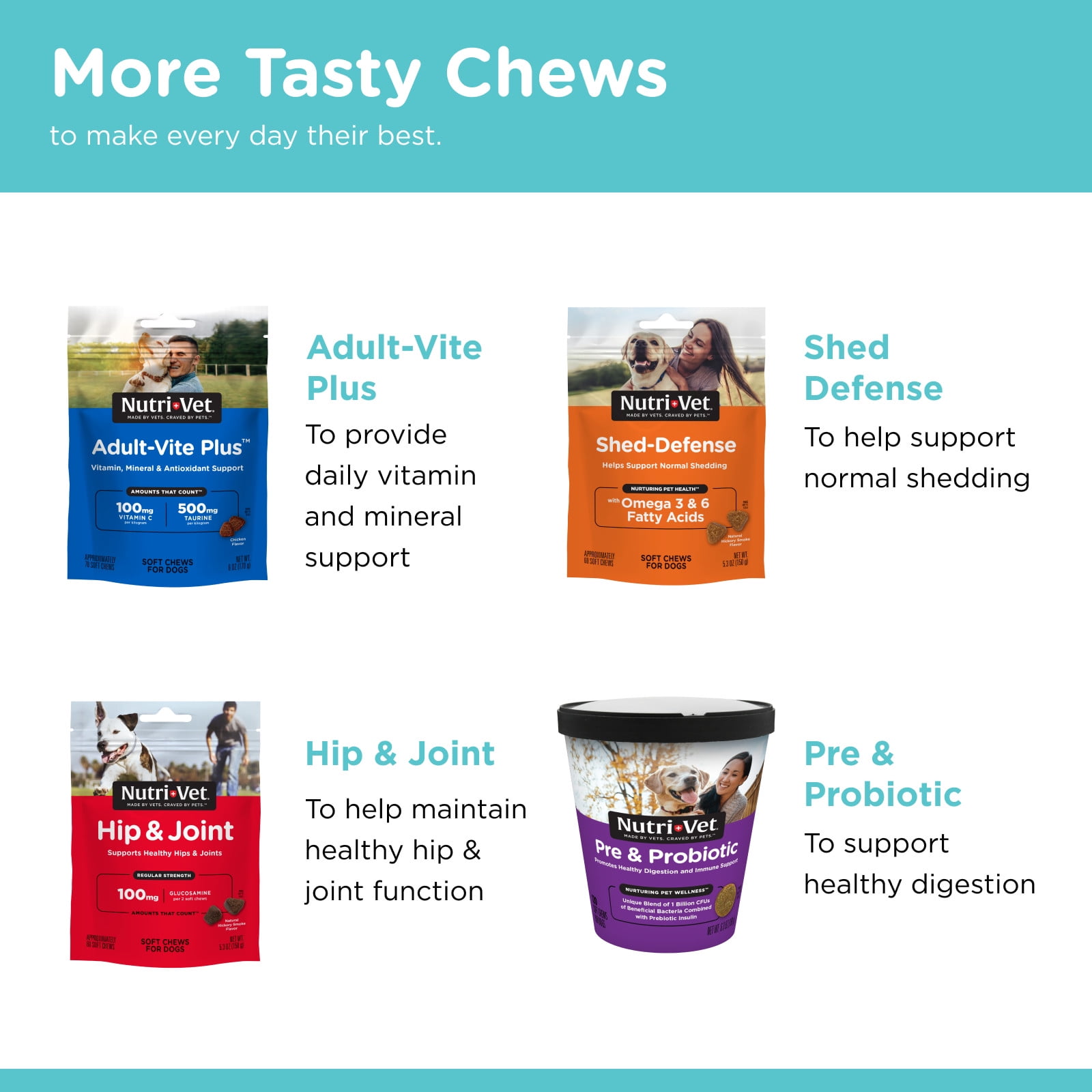 Nutri-Vet Pet-Ease Soft Chews for Dogs - Vet Formulated with Chamomile and Tryptophan to Soothe and Calm Dogs -6.0 oz