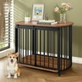 thumbnail image 2 of Modern Dog Crate End Table with Double-Doors 31.5" Dog Crate for Small and Medium Dogs, Wooden Cage Indoor Kennel Furniture, 2 of 6