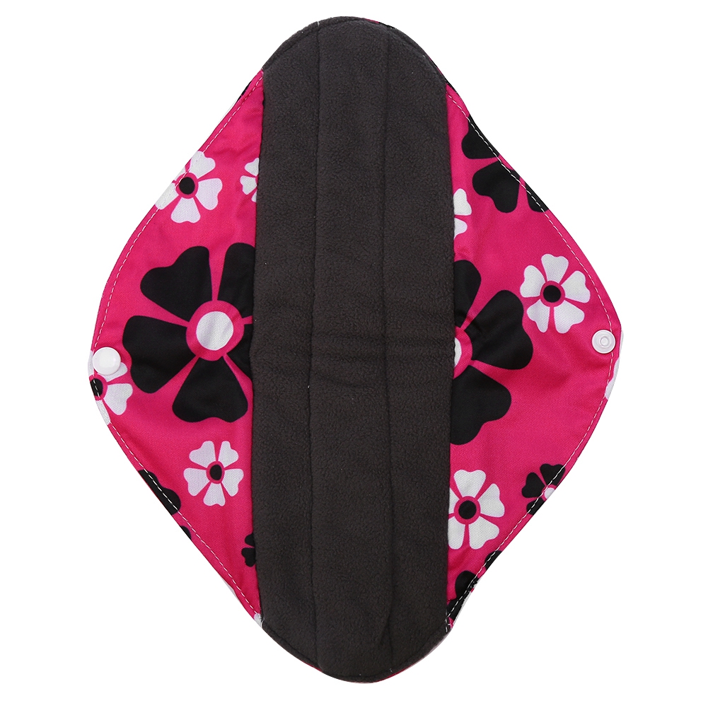 LYUMO 5 Colors Womem Health Reusable Bamboo Charcoal Menstrual Pad