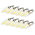 thumbnail image 3 of 10Pcs E12 Long Filament Small LED Light Bulbs Dimmable Lamp 1.5W AC110V for Home Lighting, 3 of 20