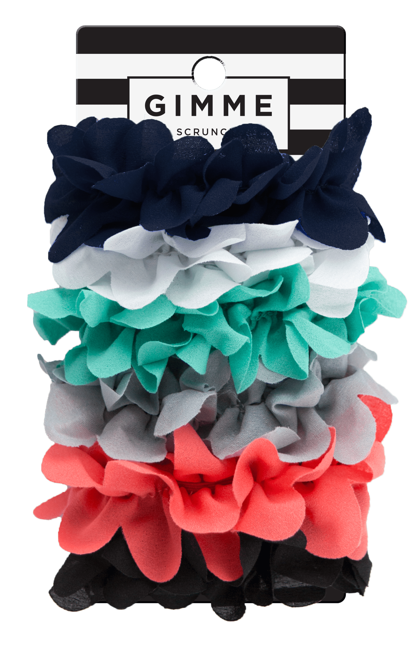 Gimme Flower Scrunchie 6 Count Walmart Com Walmart Com