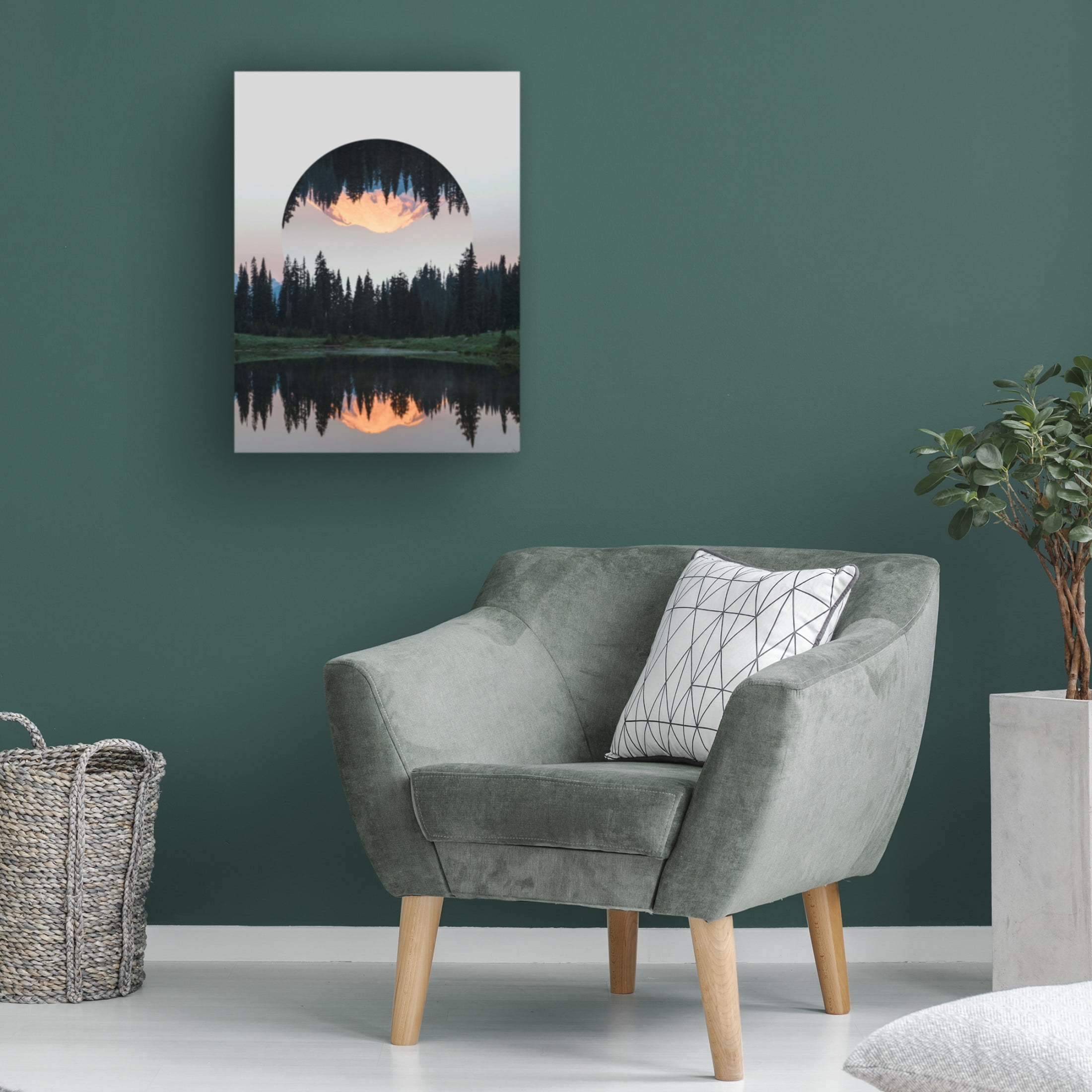 Trademark Fine Art Vision Studio  Western Treetops I Canvas Wall Art