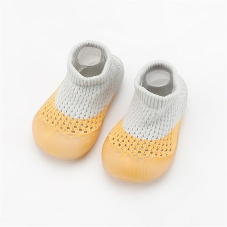 

Wesracia Baby Shoes Socks First Elastic Baby Hole Walkers Toddler Infant Indoor Color Shoes Mesh Baby Shoes