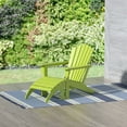 thumbnail image 4 of Westin Outdoor Adirondack Patio Chair with Ottoman Footrest, Lime, 4 of 8