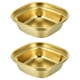 thumbnail image 3 of Condiment Dishes Stainless Steel Round Plate Kitchen Use Golden Surface for Appetizer Plate 2Pcs, 3 of 3
