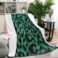 thumbnail image 2 of Comfort with Leopard Print Fleece Blanket - Soft Cozy & Fleece Blanket for Bed Sofa Travel & Camping,Blanket for All Seasons 50x60 inches, 2 of 5