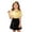 Yellow, variant on HCYSFG Uniform Shirts For Girls Peter Pan Collar Short Sleeve Button Down Solid Color Student Blouse Back To School Style Top