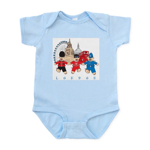 CafePress - Teddy Holding Hands Infant Bodysuit - Baby Light Bodysuit, Size Newborn - 24 Months