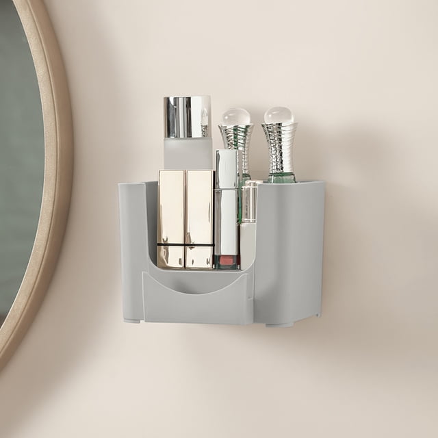 Bathroom Kitchen Shelf Cosmetics Storage Box Desktop Organizer No Need To Drill Holes Bathroom Organizer
